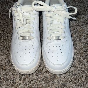 White Nike Air Force 1s